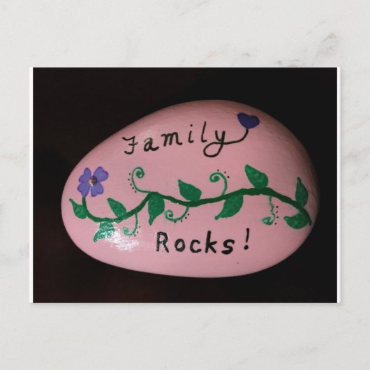 Familie Rocks. Briefkaart (Voorkant)