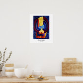 Familie samen schilderen poster (Keuken)