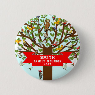 Familie Samenkomst Aandenken Ronde Button 5,7 Cm