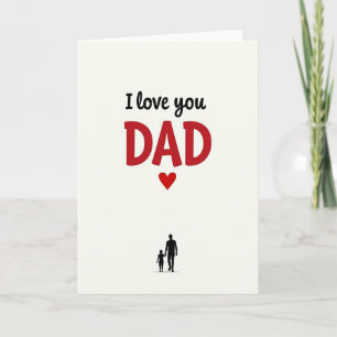 Familie Silhouet Liefdekaart Kaart