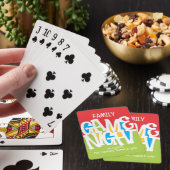 Familie SPEL NACHT Schattige & kleurrijk spelen Pokerkaarten (Insitu)