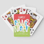 Familie SPEL NACHT Schattige & kleurrijk spelen Pokerkaarten (Achterkant)