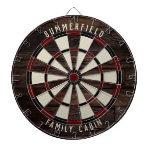 Familie Spelletjes Kamer Wood Look Jaarlijkse Reün Dartbord