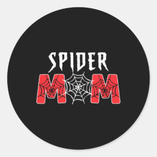 Familie Spider Mama Spider Mama Spider Papa Matchi Ronde Sticker