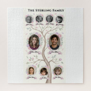 Familie Stamboom Erfgoed Aquarel Persoonlijke Post Legpuzzel