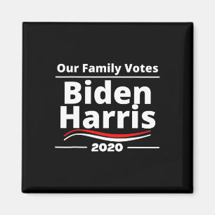 Familie stemt Biden Harris - 2020 Ondersteunend Hu Magneet