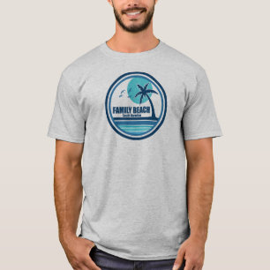 Familie Strand South Carolina Palm Tree Vogels T-shirt