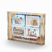 Familie Strand Vakantie Fotoblok Keepsake (Rechts)