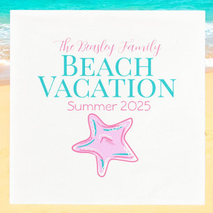 Familie Strand Vakantie Starfish Servet
