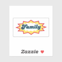 Familie, stripboek pop design