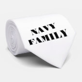 Familie stropdas marine (Opgerold)