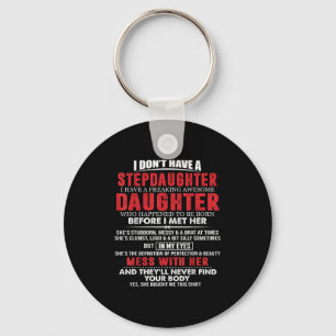 Familie Tee Vrouwen Freaking Geweldige Dochter, Bl Sleutelhanger