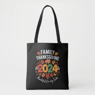 Familie Thanksgiving 2024 Dankbaar voor mijn famil Draagtas