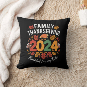 Familie Thanksgiving 2024 Dankbaar Voor Mijn Stam Kussen