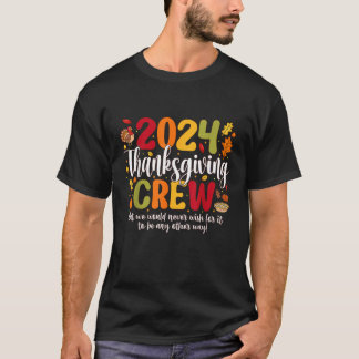 Familie Thanksgiving 2024 Thanksgiving Crew Turkij T-shirt