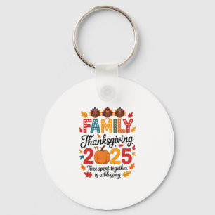 Familie Thanksgiving 2025 – Tijd Doorgebracht Same Sleutelhanger