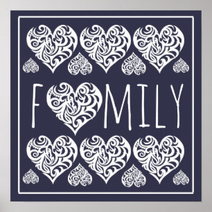 Familie thuis/Kantoor decor Poster