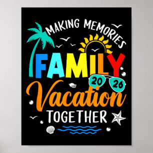 Familie trip 2026 vakantie zomer bijpassende herin poster