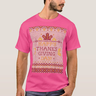 Familie Ugly Christmast Sweater Funny Happy Thanks T-shirt