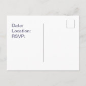 Familie Uitnodiging tot blauwe mozaïek Uitnodiging (Achterkant)