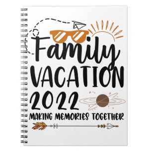 Familie Vakantie 2022 Herinneringen Maken Reis Mat Notitieboek