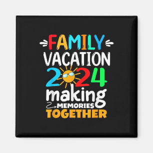 Familie Vakantie 2024 Strand Matching Zomer Famili Magneet