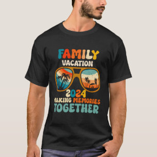 Familie Vakantie 2024 Zomer Strand Matching Maken T-shirt