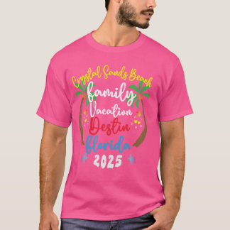 Familie Vakantie 2025 Florida Crystal Sands Beach T-shirt