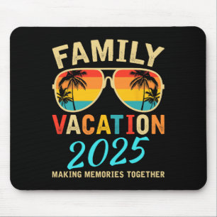 Familie Vakantie 2025 Strand Matching Zomer Vakant Muismat