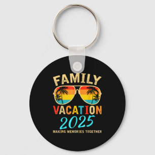 Familie Vakantie 2025 Strand Matching Zomer Vakant Sleutelhanger