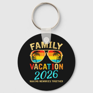 Familie Vakantie 2026 Strand Matching Zomer Sleutelhanger