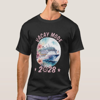 Familie Vakantie 2028 Cruiseschip Pret T-shirt