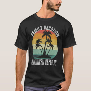 Familie Vakantie 22 Bijpassende Strand Zomer Domin T-shirt