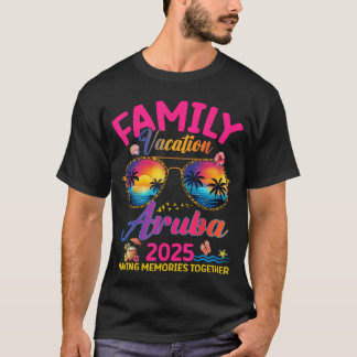 Familie Vakantie Aruba 2025 Familie Matching Zomer T-shirt
