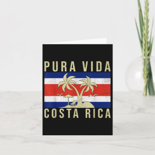 Familie Vakantie Costa Rica Vlag Pura Vida Kaart