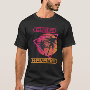 Familie Vakantie Cuba Havana Palmboom Strand Oceaa T-shirt