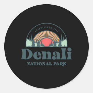 Familie vakantie Denali Nationaal Park Ronde Sticker