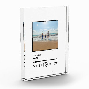Familie Vakantie Geheugen Muziek Bestuurt MP3 Butt Fotoblokken