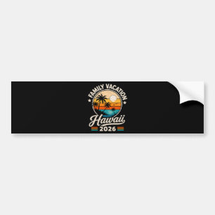 Familie Vakantie Hawaii 2026 Bumpersticker