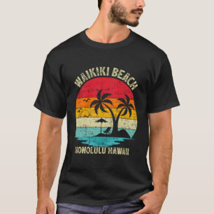 Familie vakantie Honolulu Hawaii Waikiki Beach T-shirt