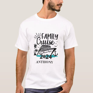 Familie vakantie maken herinneringen cruise T-shir T-shirt