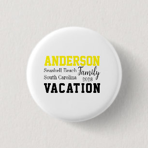 Familie vakantie Matching zomer Ronde Button 3,2 Cm