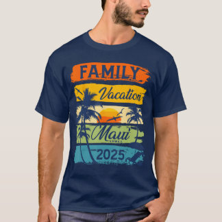 Familie Vakantie Maui Hawaii 2025 Matching Group V T-shirt