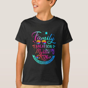Familie Vakantie Myrtle 2026 Palmboom Cadeau T-shirt
