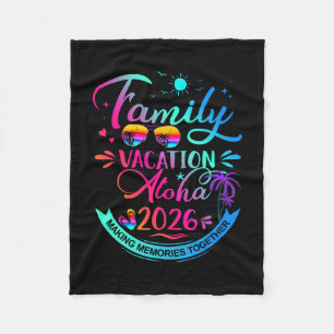 Familie Vakantie Orlando 2026 Palmboom Cadeau Fleece Deken