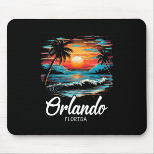 Familie Vakantie Retro Sunset Florida Orlando Muismat