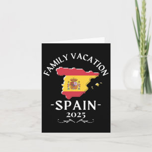 Familie Vakantie Spanje 2025 Reiziger Kaart