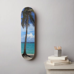 Familie vakantie strandvakantie Guadeloupe Cariben Skateboard