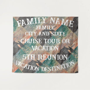 Familie vakantie tour cruise schip groep reünie wandkleed