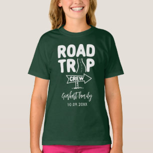 Familie Vakantie Typografie Aangepaste naam T-shirt